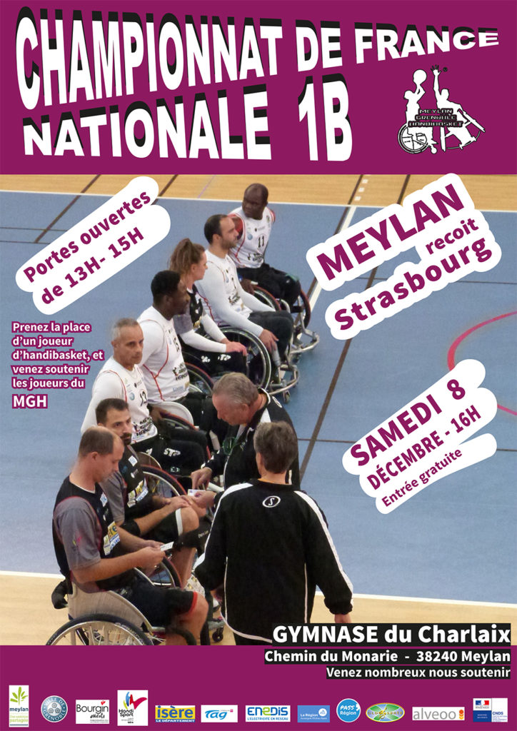 Affiche porte ouverte Meylan Grenoble Handibasket