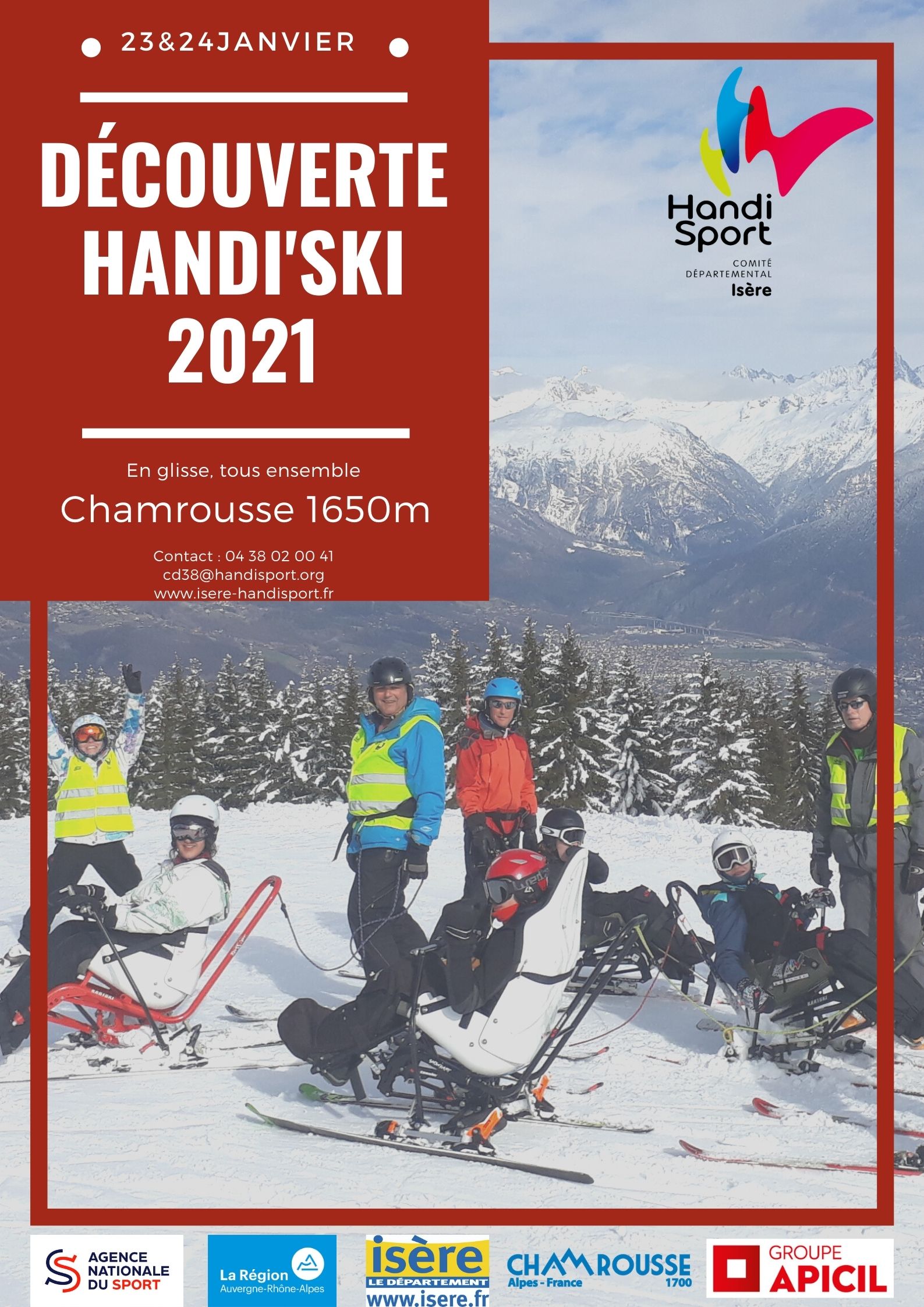 Annulé – Week-end Handi-Ski – Chamrousse- 2021