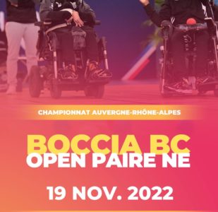 Championnat Régional Auvergne Rhône-Alpes de Boccia BC et Open paire NE