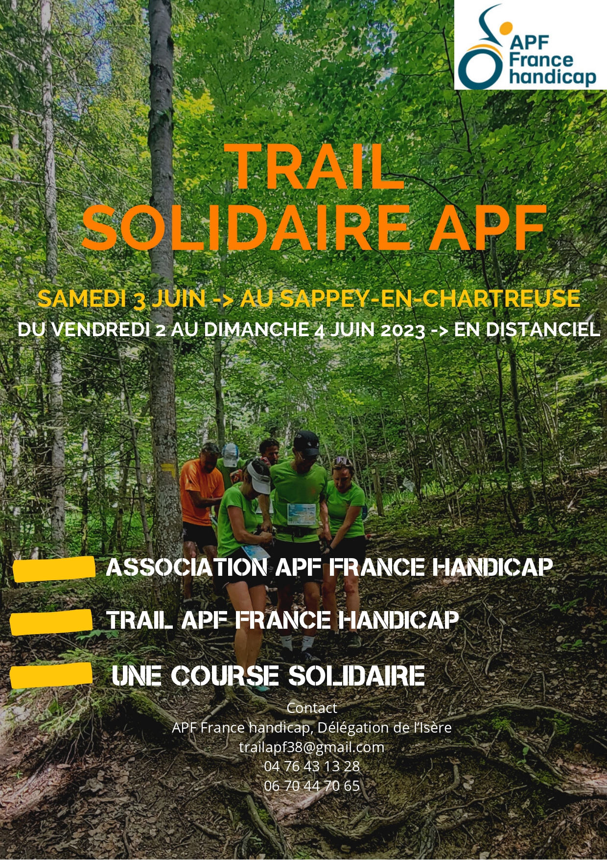 Trail Solidaire APF France handicap