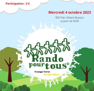 1ère édition Rando Pour Tous® – Frange Verte Échirolles