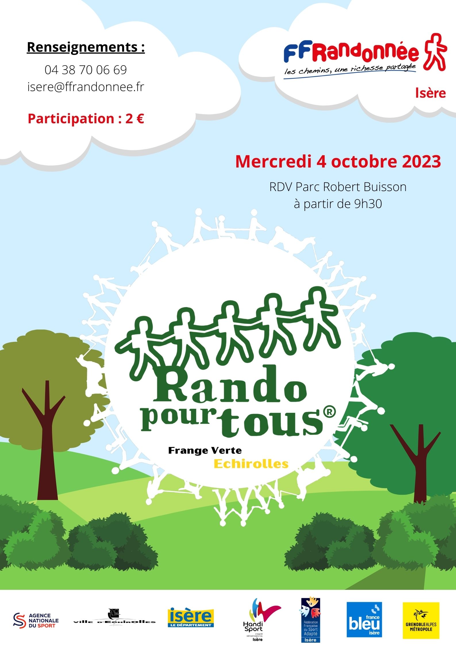 1ère édition Rando Pour Tous® – Frange Verte Échirolles