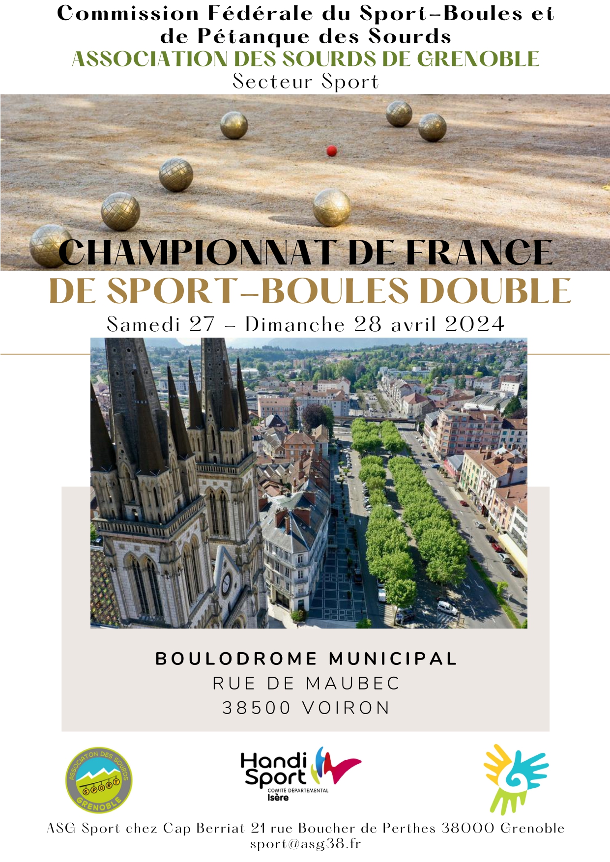 CHAMPIONNAT DE FRANCE DE SPORT-BOULES DOUBLE