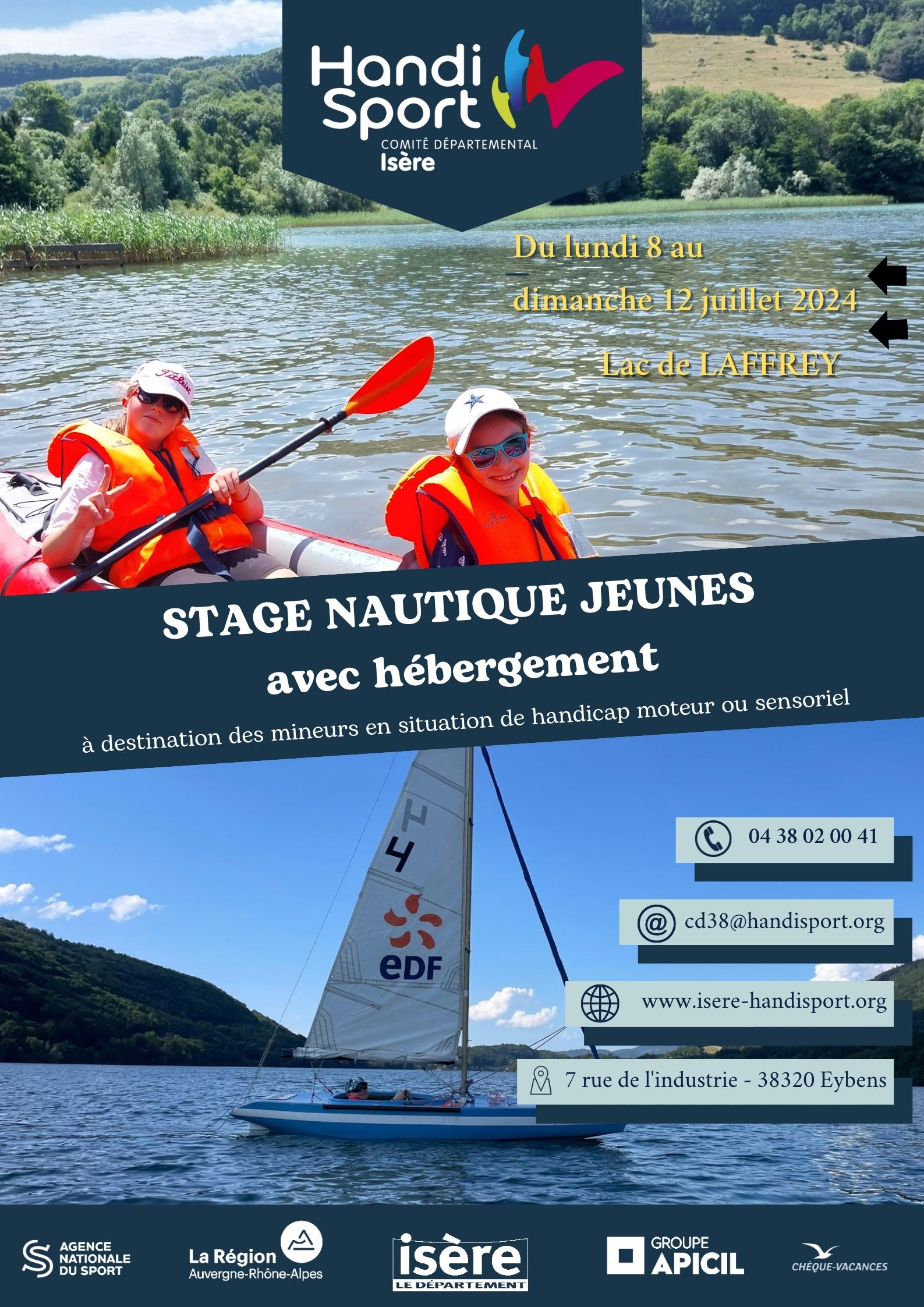 Stage nautique juillet 2024