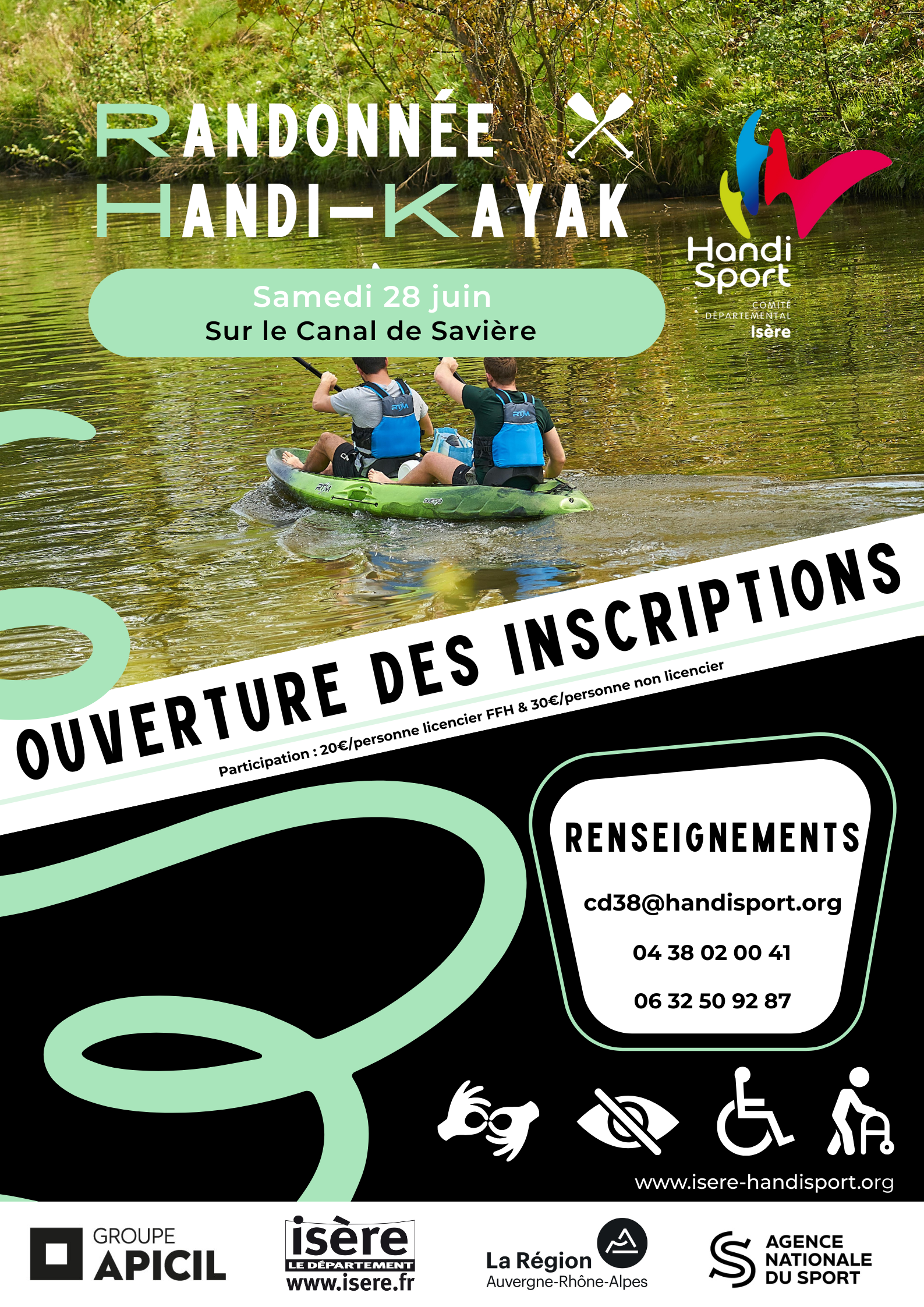 Affiche Rando Kayak 2025