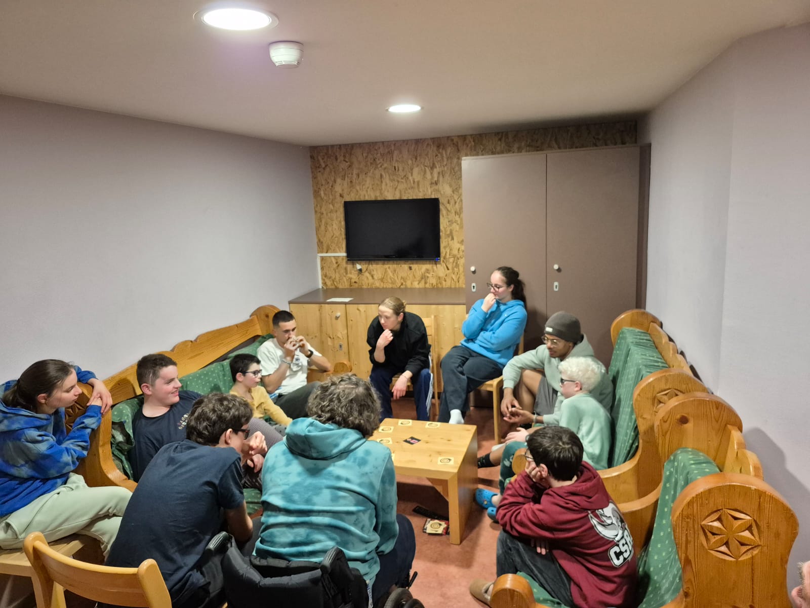 Photo de groupe du stage ski handisport 2026