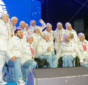 Retour des athlètes paralympiques à Chamrousse