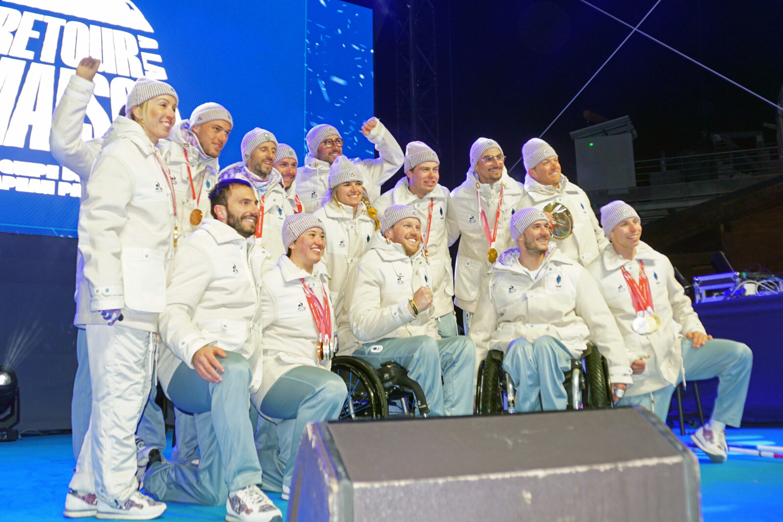 Retour des athlètes paralympiques à Chamrousse