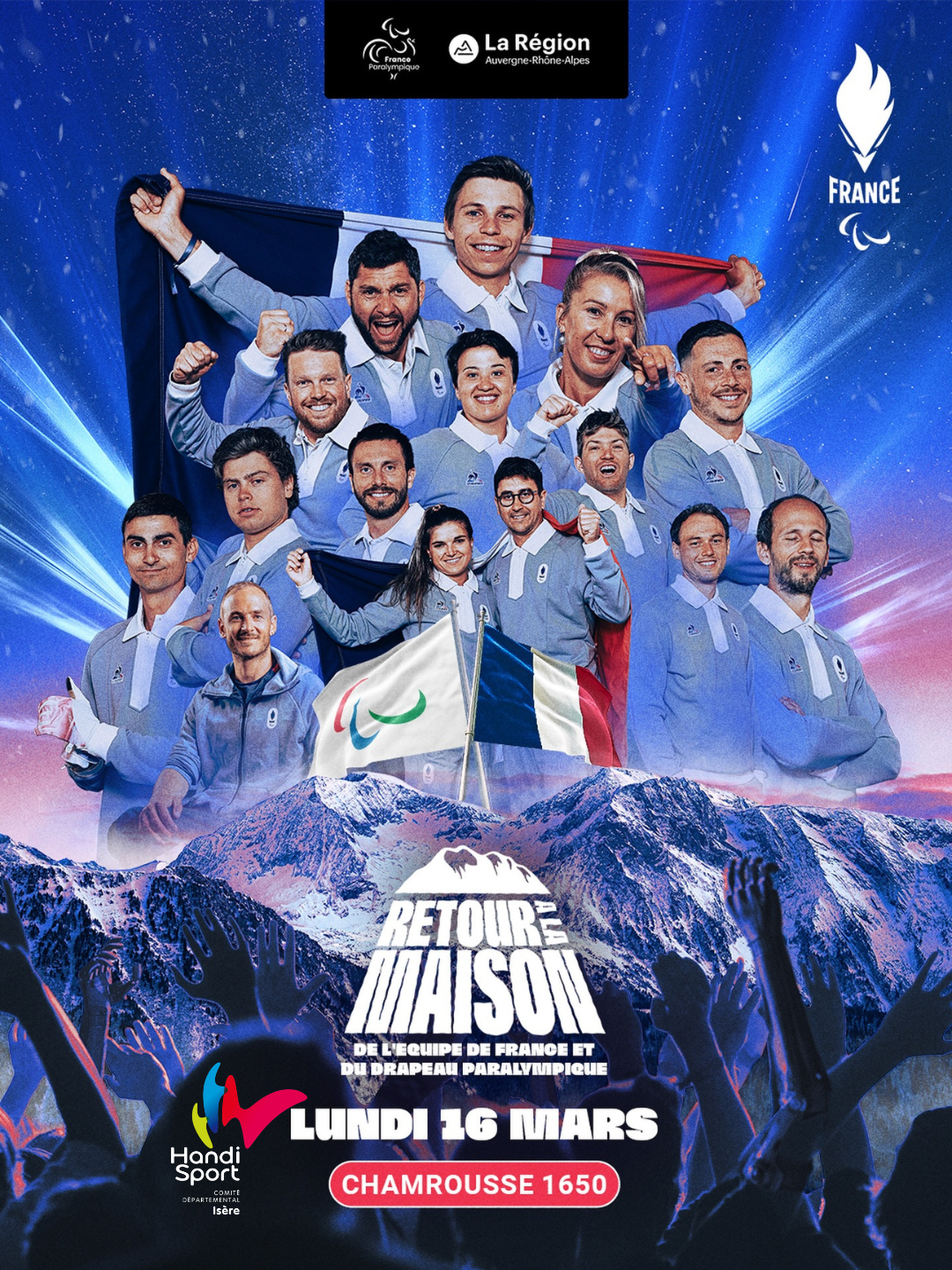 Retour des athlètes paralympiques à Chamrousse